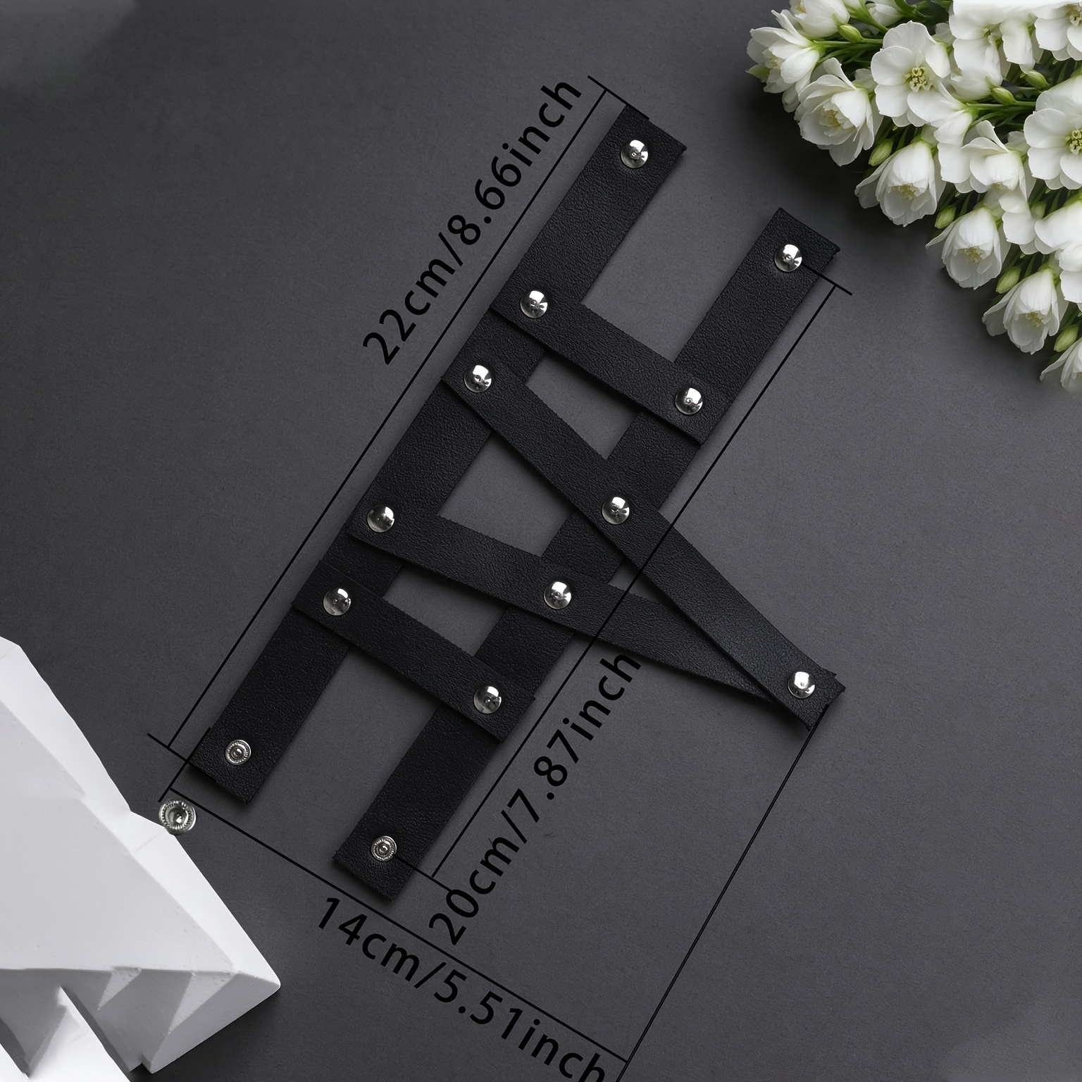Punk Multi-Strap Spliced Double-Layer Bracelet, Trendy